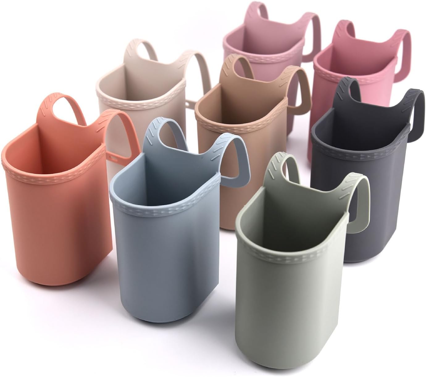 Universal Pink Stroller Silicon Cup Holder Hanging Storage Bag — image 2