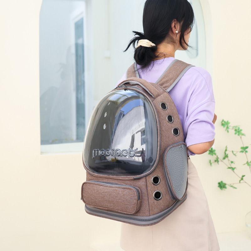 Spacious Pet Carrier with Ventilation System & Water-Resistant Design(grey) — image 3