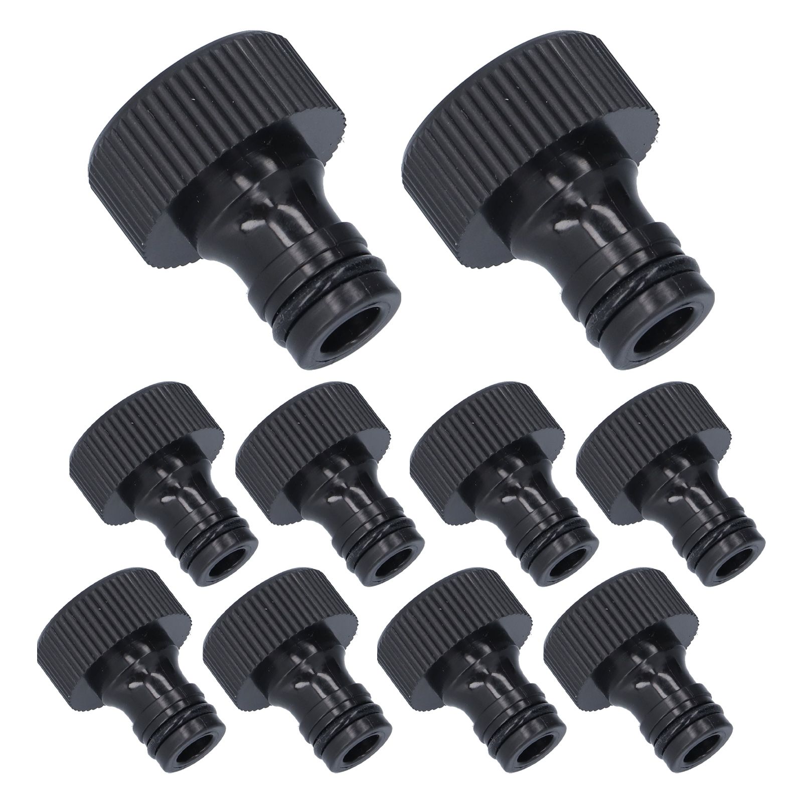 10Pcs 15mm Thread Adapter Plastic Sealable Durable Hose Connector for Courtyard GardenG3/4 Female Thread — image 4