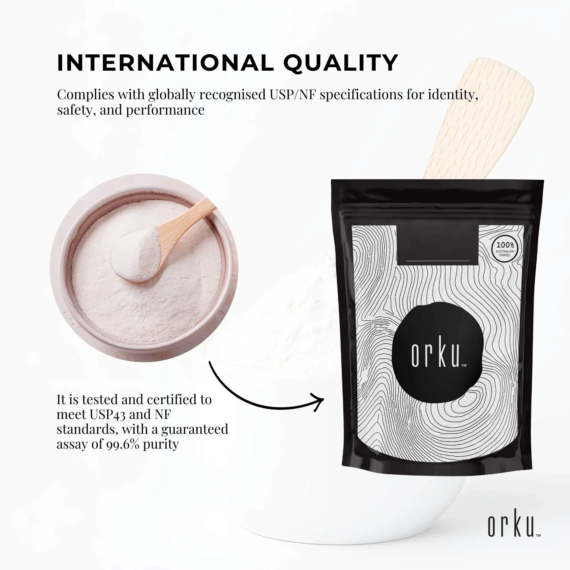 Orku 400g Myo Inositol Powder - USP Grade High Purity Unflavoured โ image 4