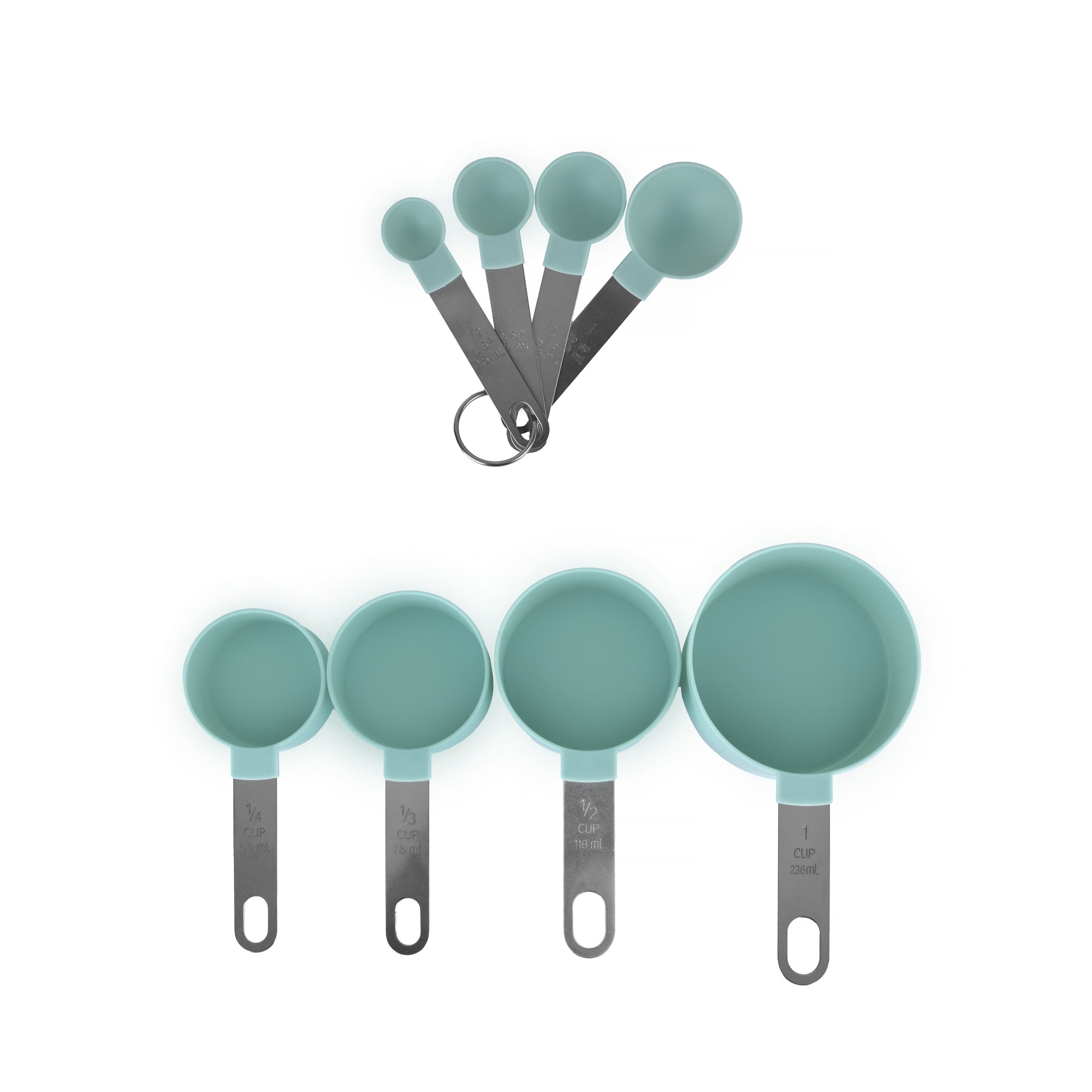 Stackable 4 Measuring Cup Set & 4 Spoon Set โ image 2