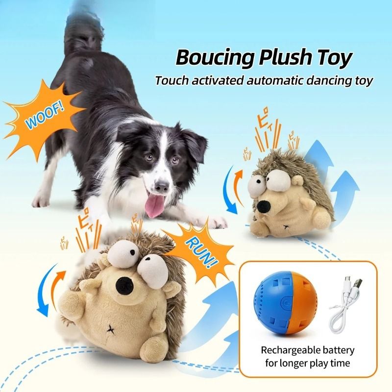 Interactive Rechargeable Electric Plush Dog Toys with Vibration and Sound – Self-Playing Wiggling Puppy Companion for Solo Entertainment and — image 5