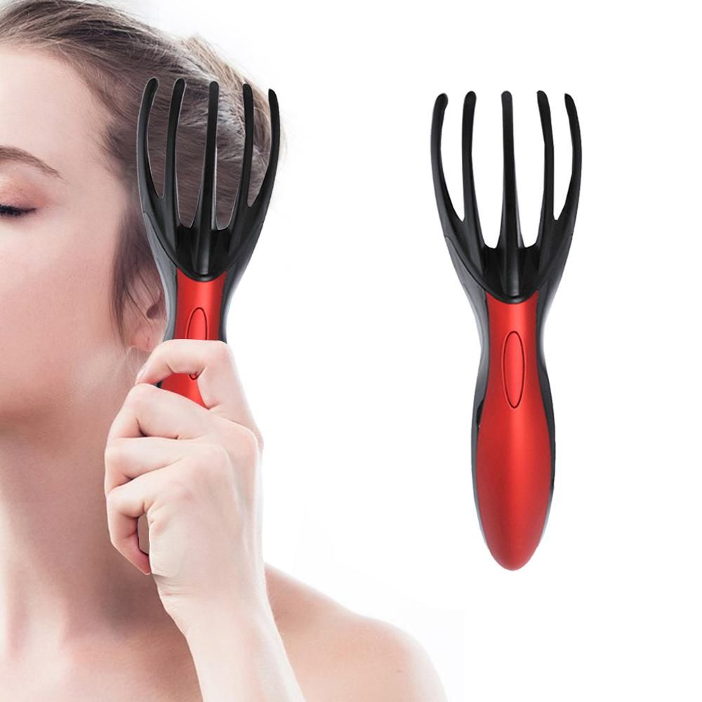 Finger Gripper Claw Massager Electric Head Massager Octopus Scalp Stress Relax -White — image 6