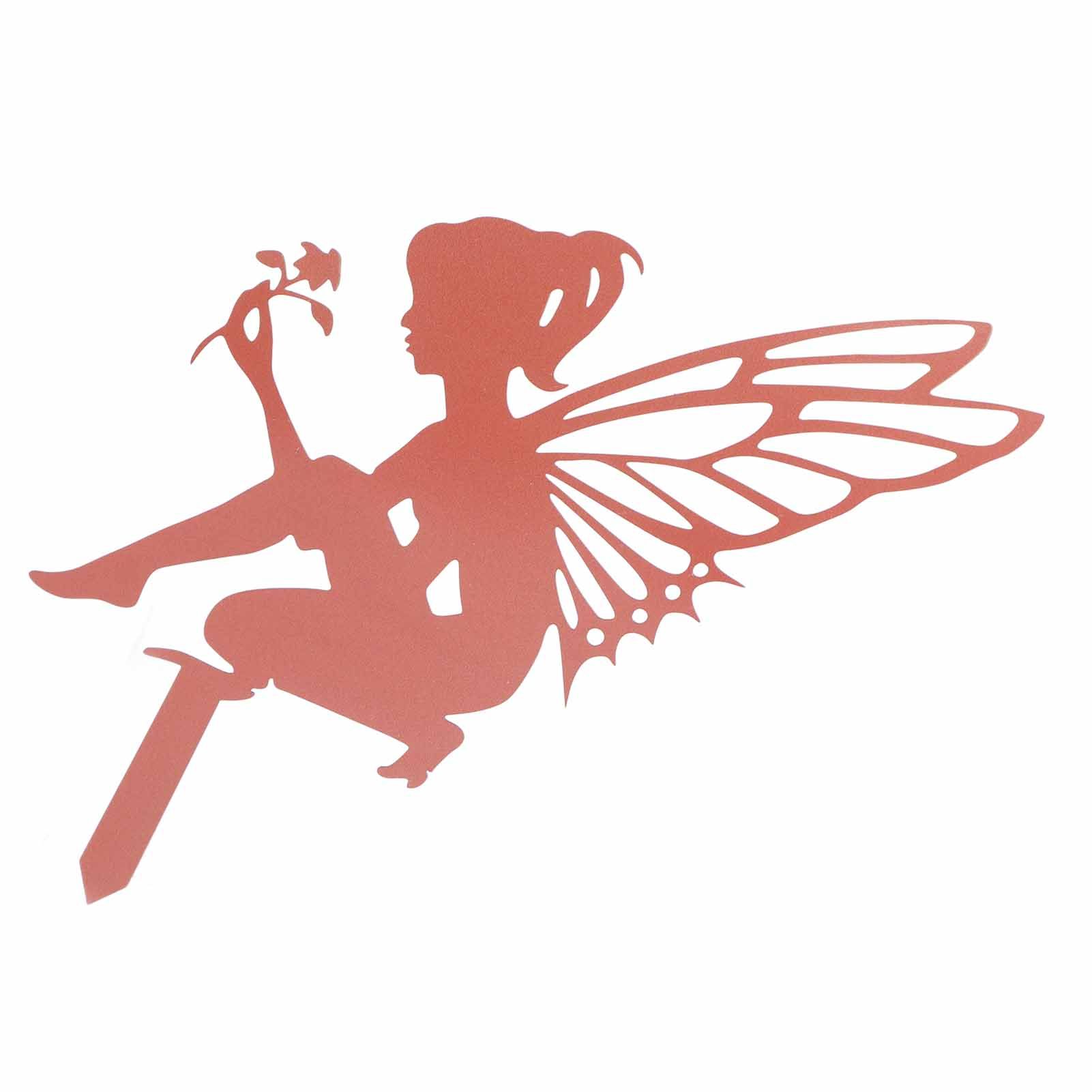 Decorative Garden Stakes Fairy Silhouette Metal Yard Stakes Arts Outdoor Garden Decor Spring Decor — image 4