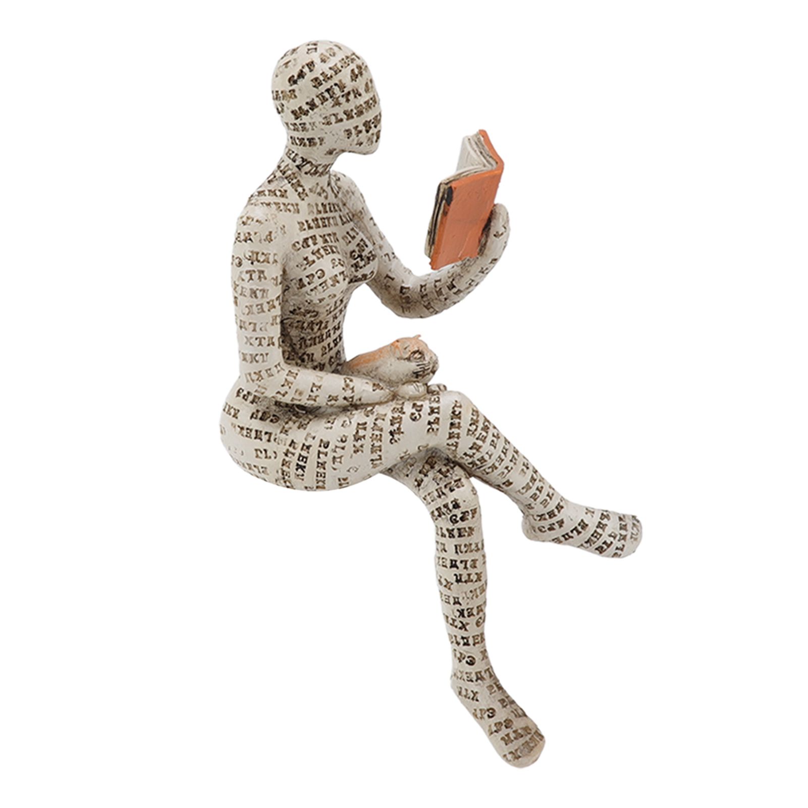 Resin Reading Woman Figurine Innovative Lady Reading Pulp Molding Bookshelf Ornaments for Home Decoration B โ image 4