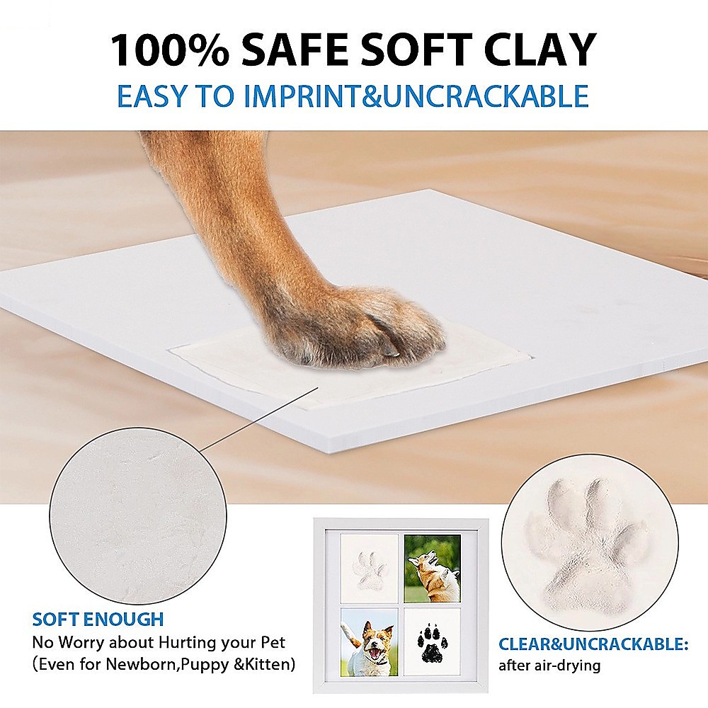 Pet Paw Print Kit DIY Photo Frame for Dogs & Cats Keepsake โ image 6