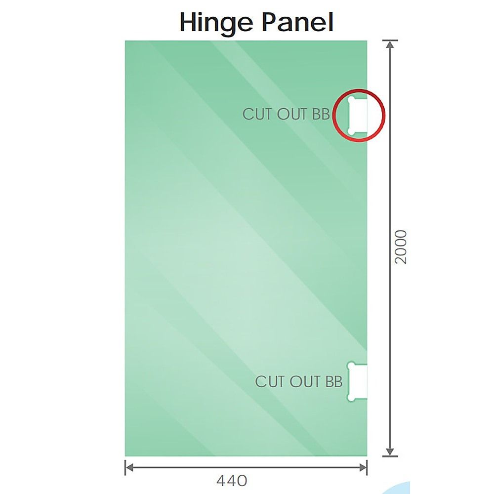 110 × 100cm Corner Frameless Shower Screen with Gold Wall Channel and Floor F-Bracket and SS Hinges, Round Knob Handle — image 3