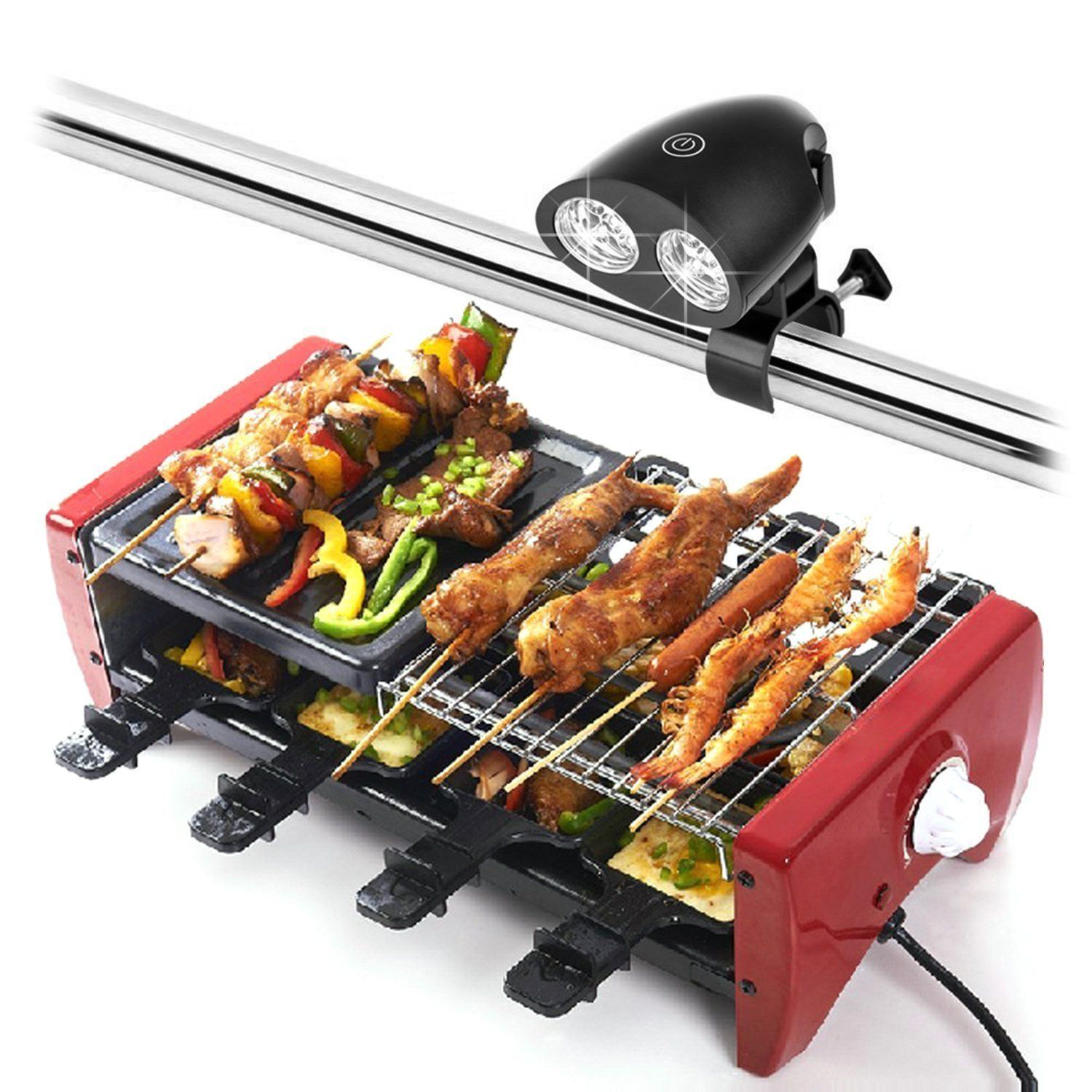 Ultra Bright Handle Mount LED, Smoker Grilling Accessories for Outdoor BBQ Grill at Night, Durable, Black — image 5