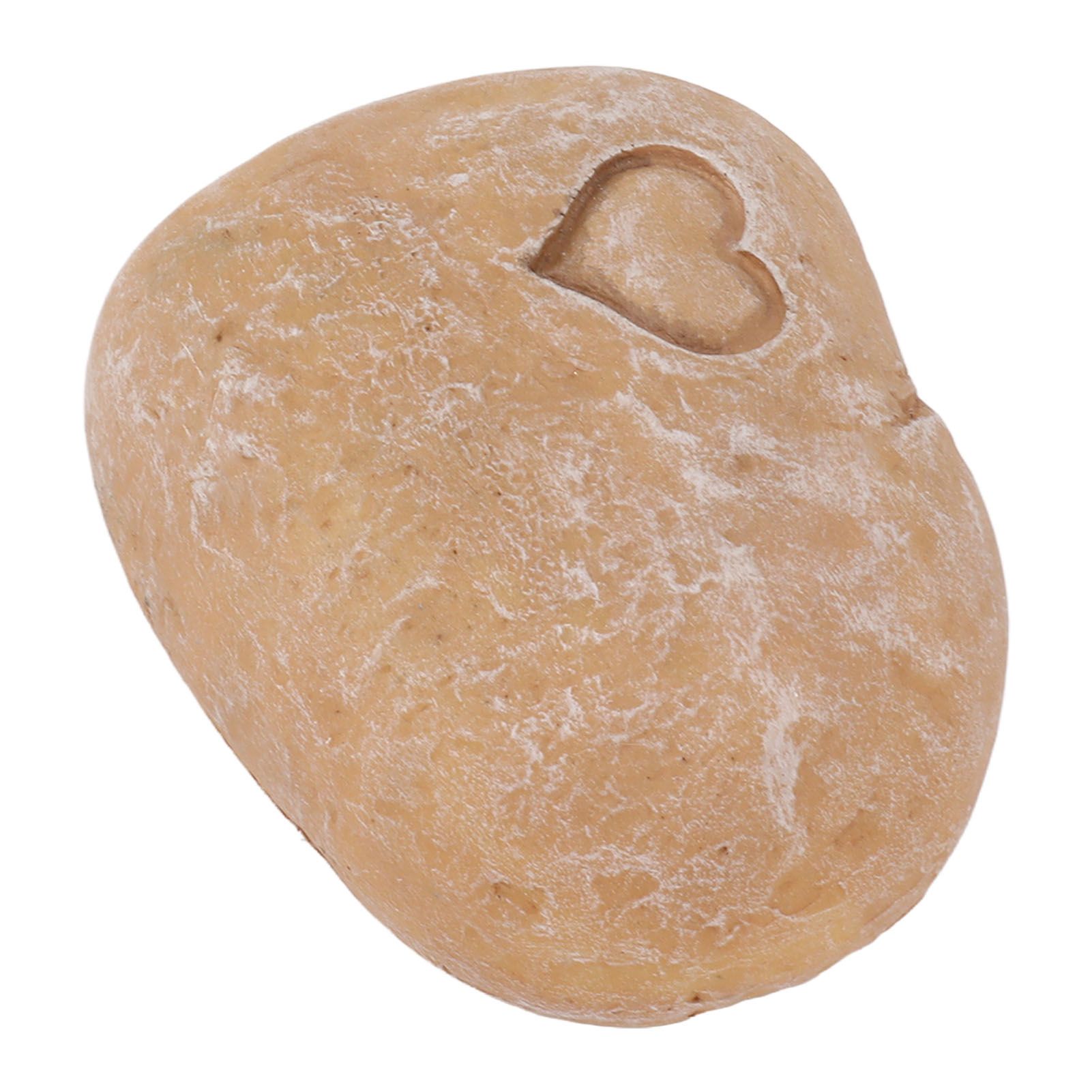 Pet Memorial Garden Stone DIY Lettering Simulation Pebbles Pet Grave Marker for Dogs Cats Love Stone Sand Color โ image 5