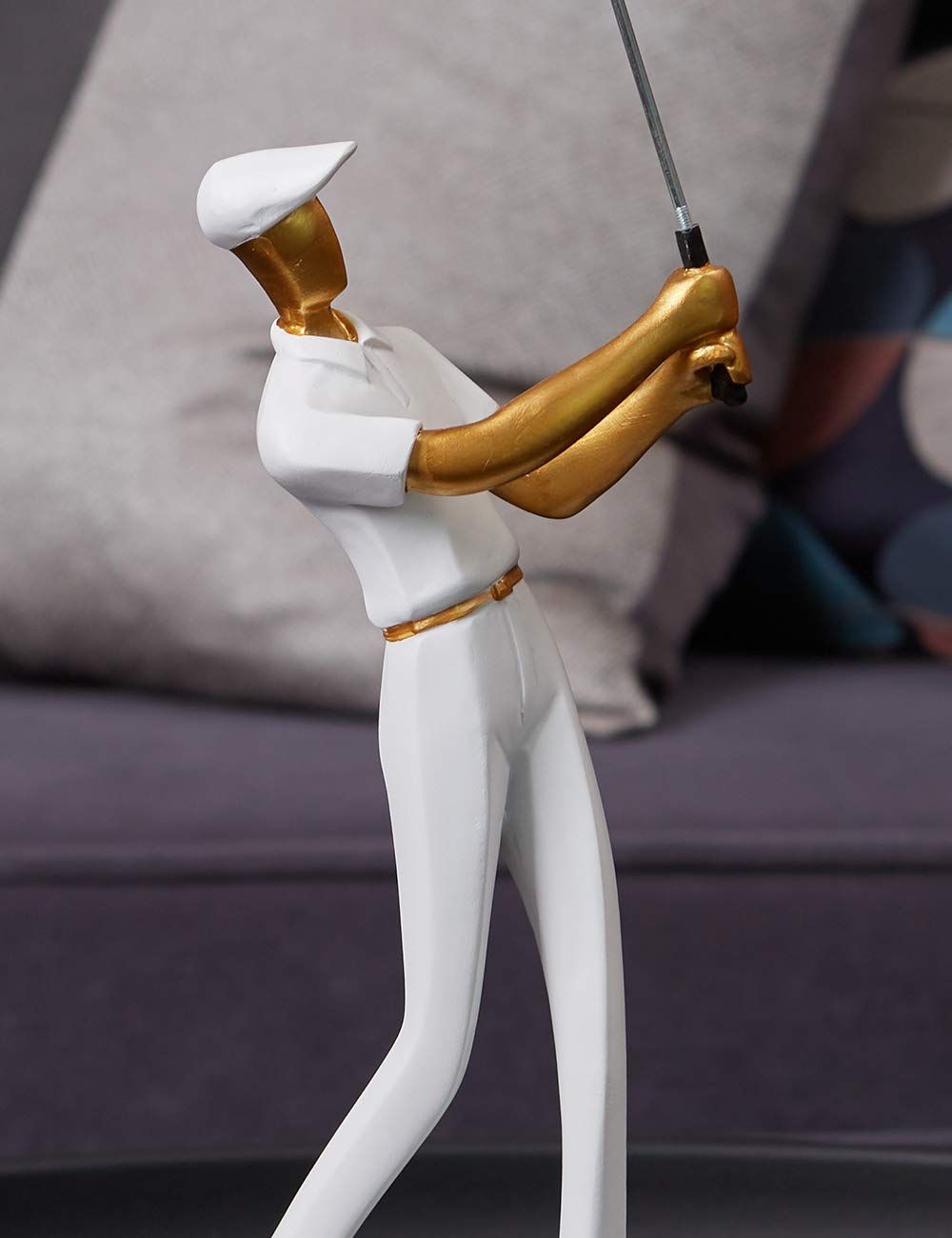 Decor Figurine Statue Modern Sculpture Home Gifts Table Centerpiece Crafts Arts 10inch-Golf White-Home Decoration Collection — image 3