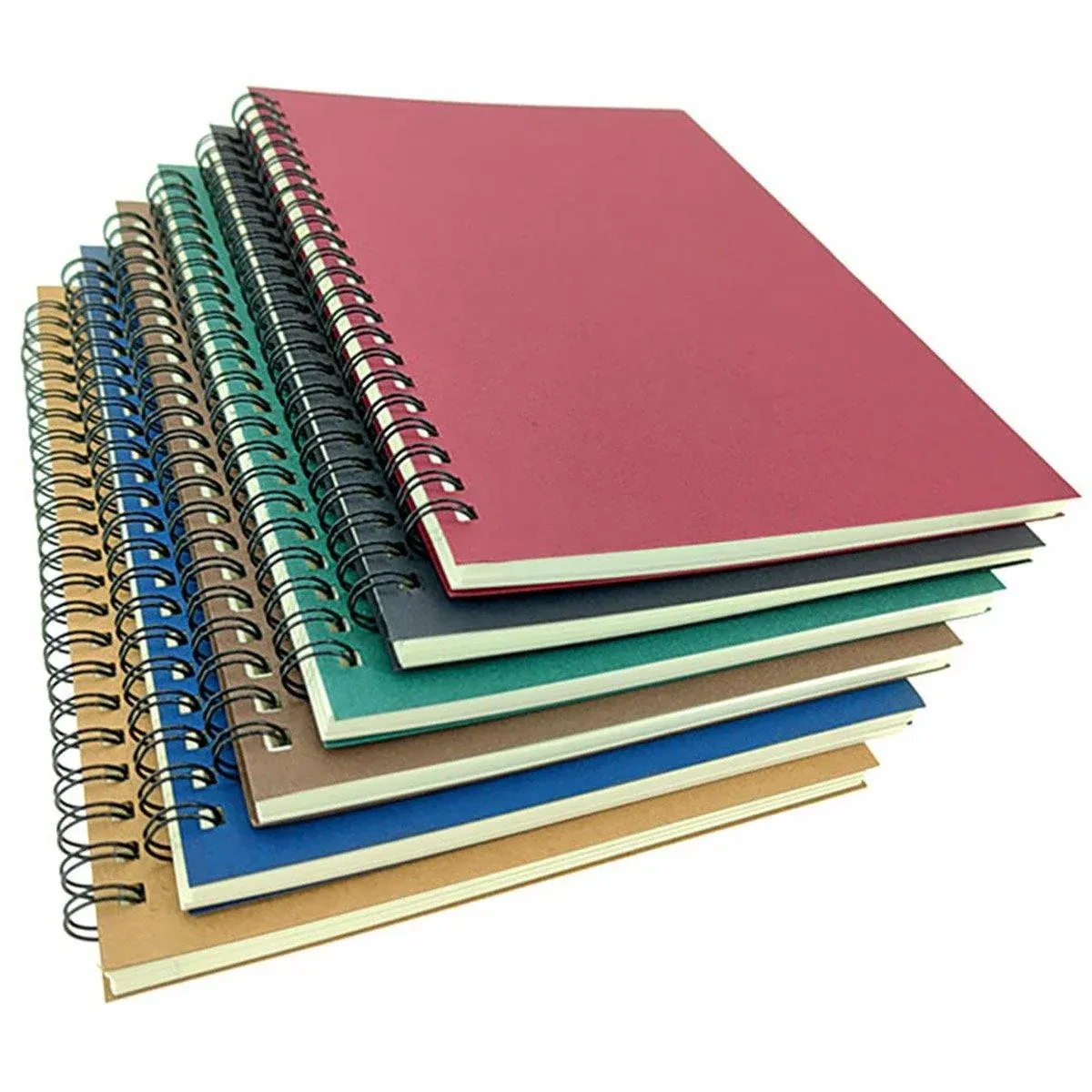 6pcs A5 Spiral Notebook Homework Exercise Book Durable Notepad for School Office — image 6