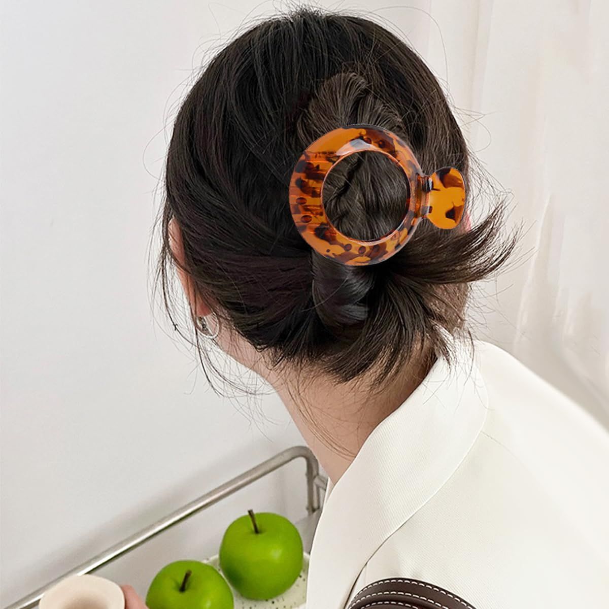 4 PCS Small Flat Hair Clips for Thin Hair Non-slip Hair Catch Jaw Clamp, Resilient Spring Action Perfect Everyday Accessory Clamps Hair Accessories for Women — image 5