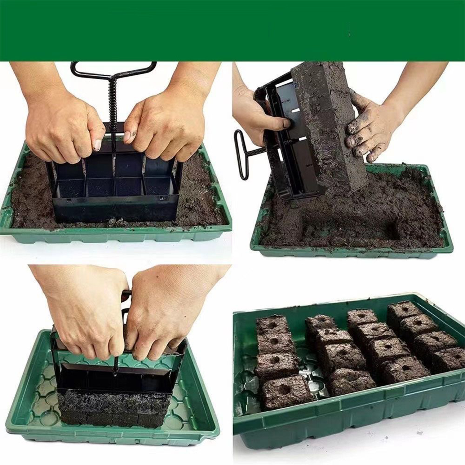 5 × 5 Soil Block Maker - Durable Handheld Gardening Tool for Seed Starting — image 6