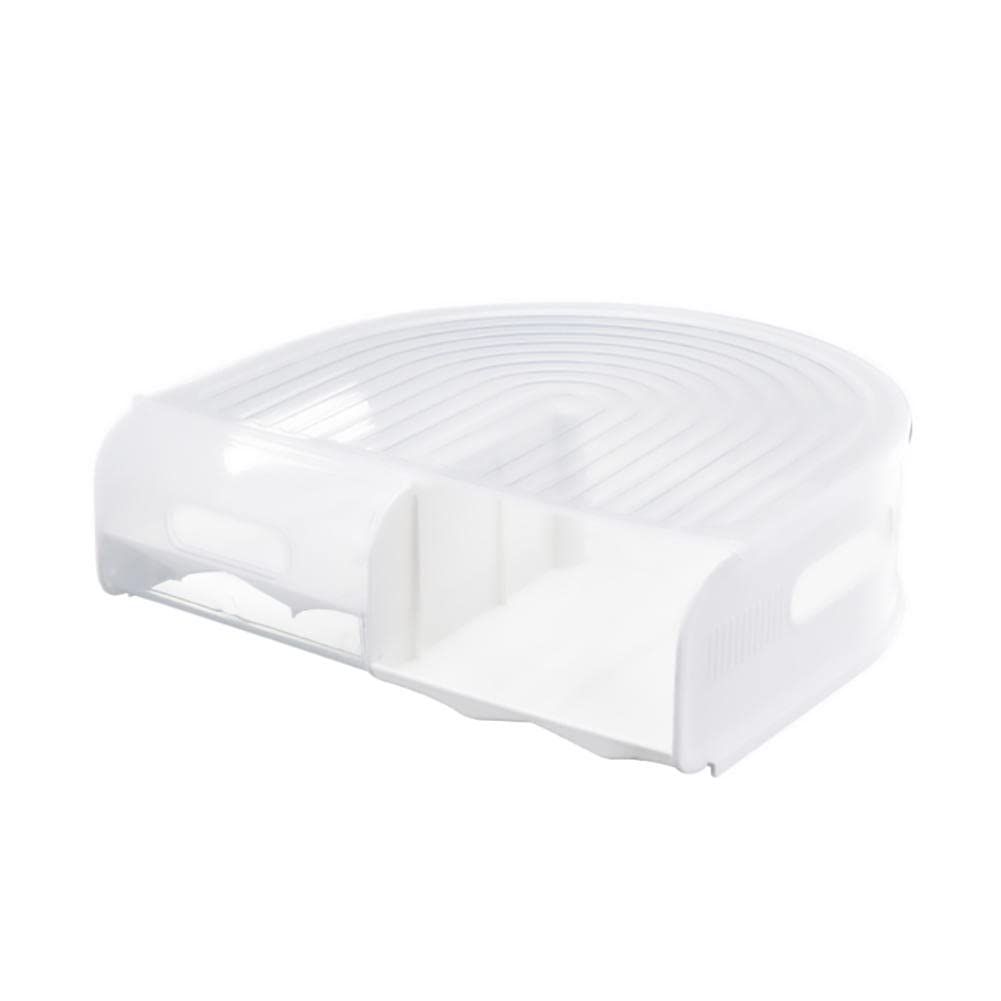 Stackable, Clear Plastic Egg Container with Lid - Rolling Refrigerator Organizer Bins for Eggs Kitchens And Picnics