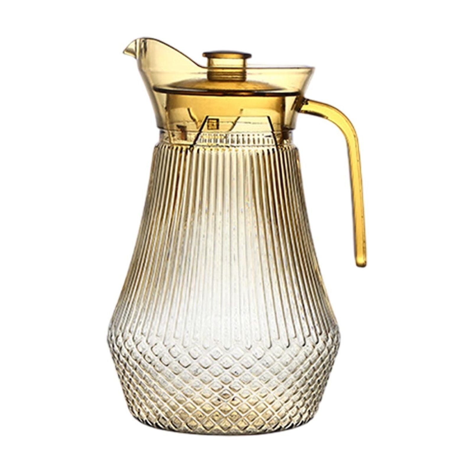 Acrylic Pitcher, Clear Plastic Water Pitchers with Lid and Spout, Iced Tea Pitcher Beverage Containers for Fridge, Juice, Sangria, Lemonade, Shatter-proof — image 2