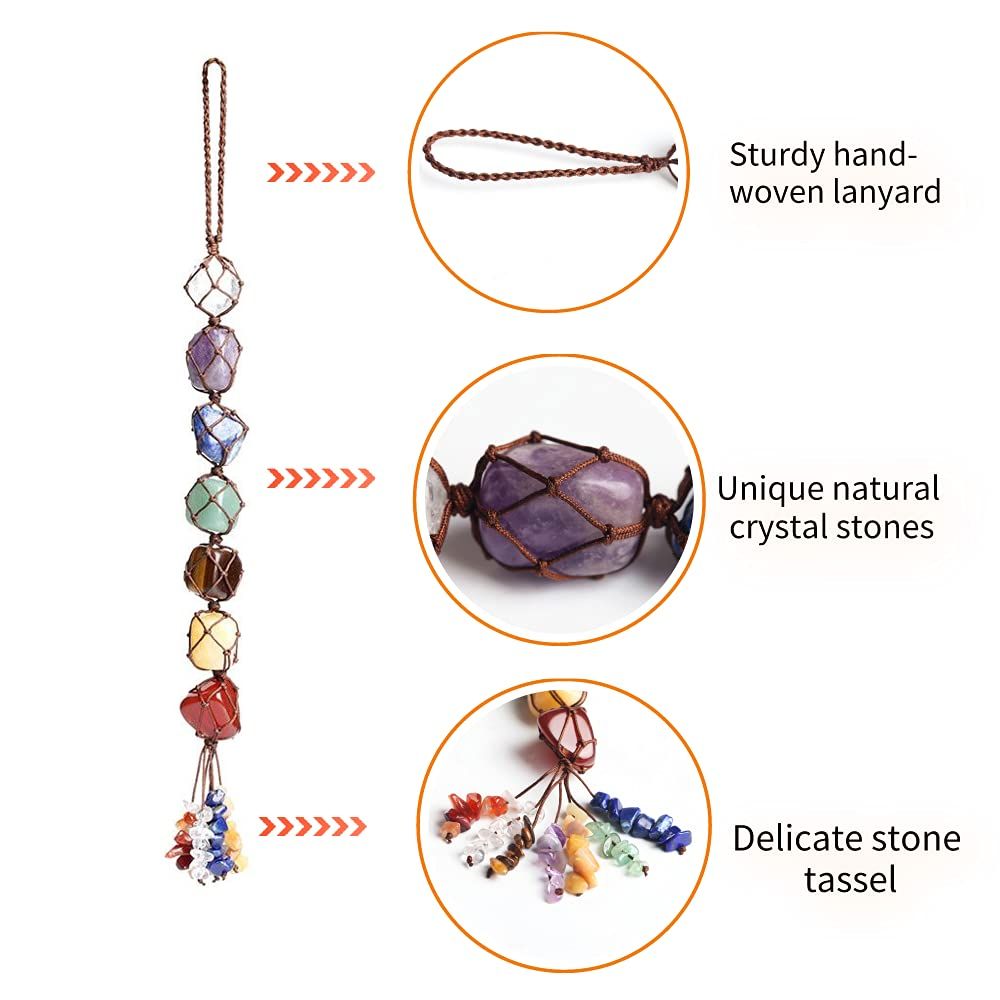 Handmade Crystal Window Car Hanging Ornaments Home Decoration Feng Shui Ornament Yoga Meditation Car Decoration — image 4