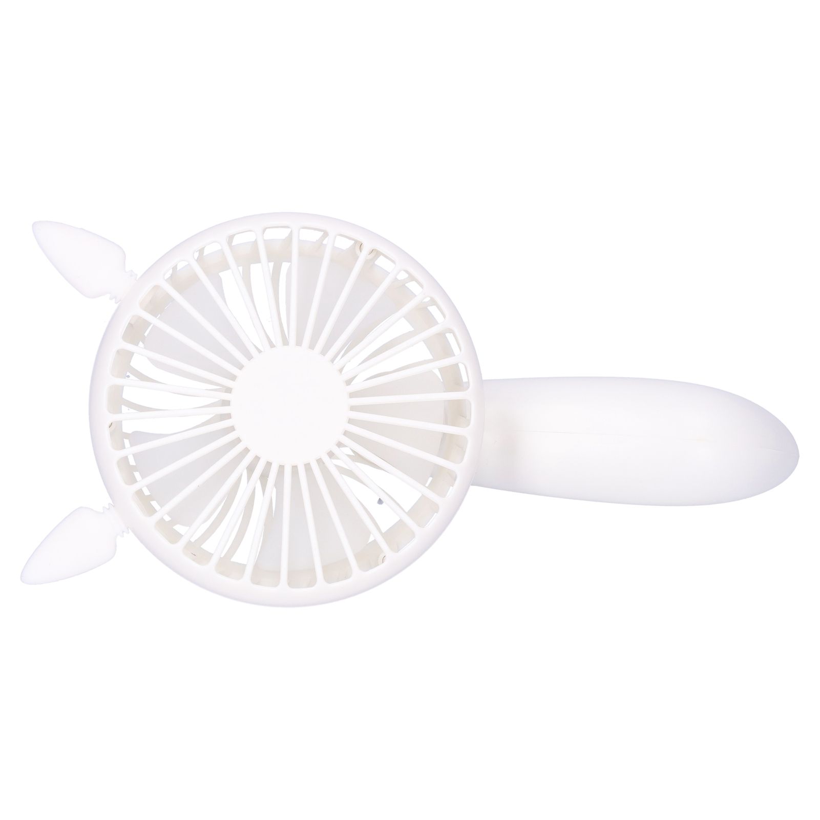 Portable Fan 180 Degrees Rotation Desktop USB Rechargeable Electric Mini Cooling FanWhite — image 5