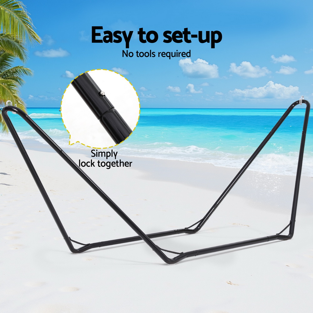 Gardeon Hammock Bed Stand Steel Frame Outdoor Garden โ image 6