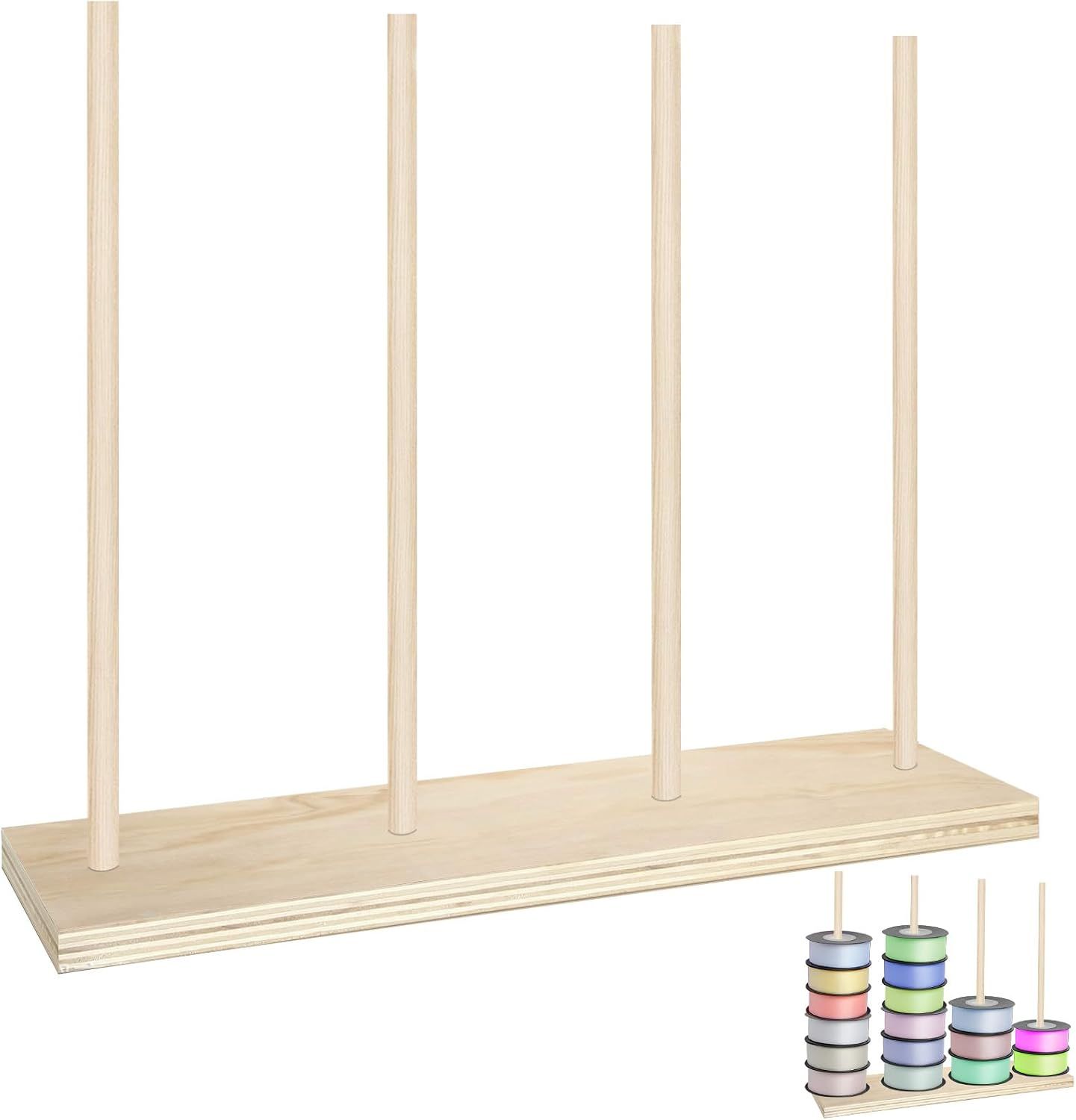 Ribbon Holder Organizer Rack, Easy to Install Ribbon Rack Ribbon Storage Organizer Ribbon Holder Bow Maker for Ribbon Wreaths