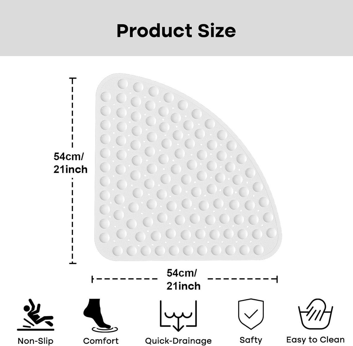 Non-slip bath mat for the bath — image 2