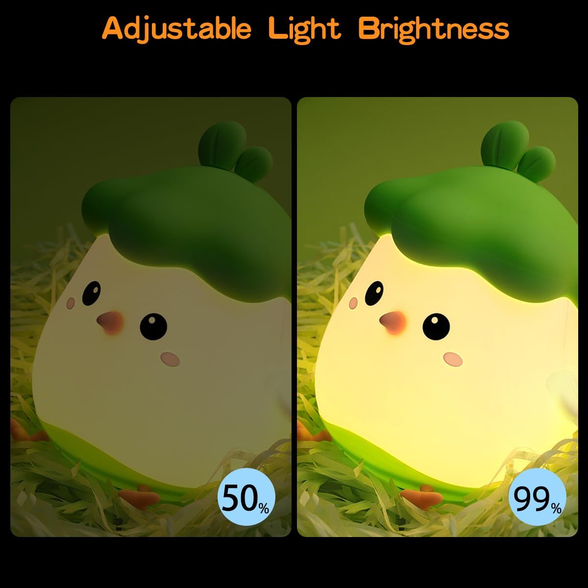 Night Light for Kids, Cute Silicone Nursery Chicken Lamp for Baby and Toddler, Animal NightLight for Boys and Girls — image 2