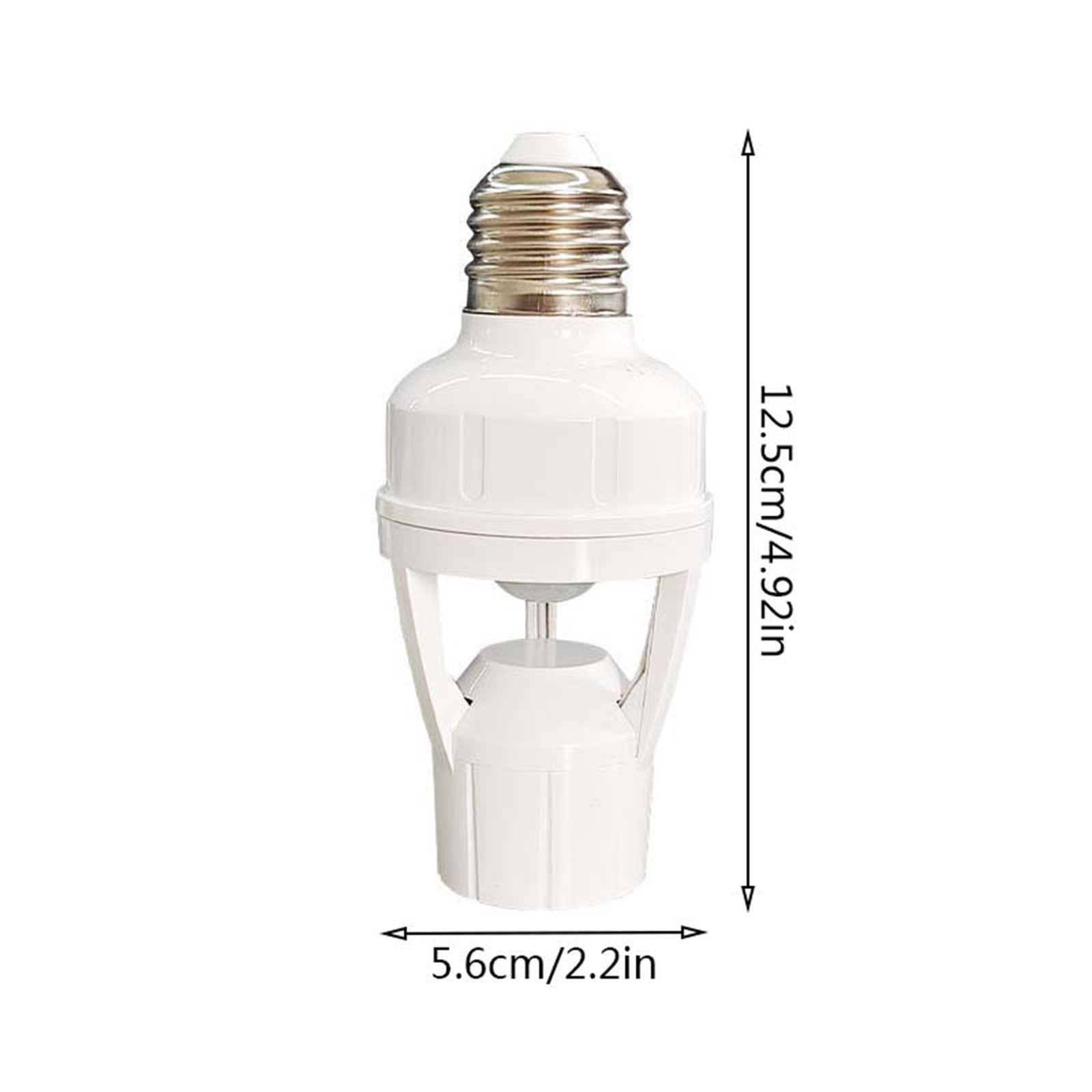 E27 Screw Motion Sensor Light Socket with Infrared Detection,Automatic On/Off for Stairs and Hallways,Easy Installation No Wiring,360-Direction Sensing for — image 3