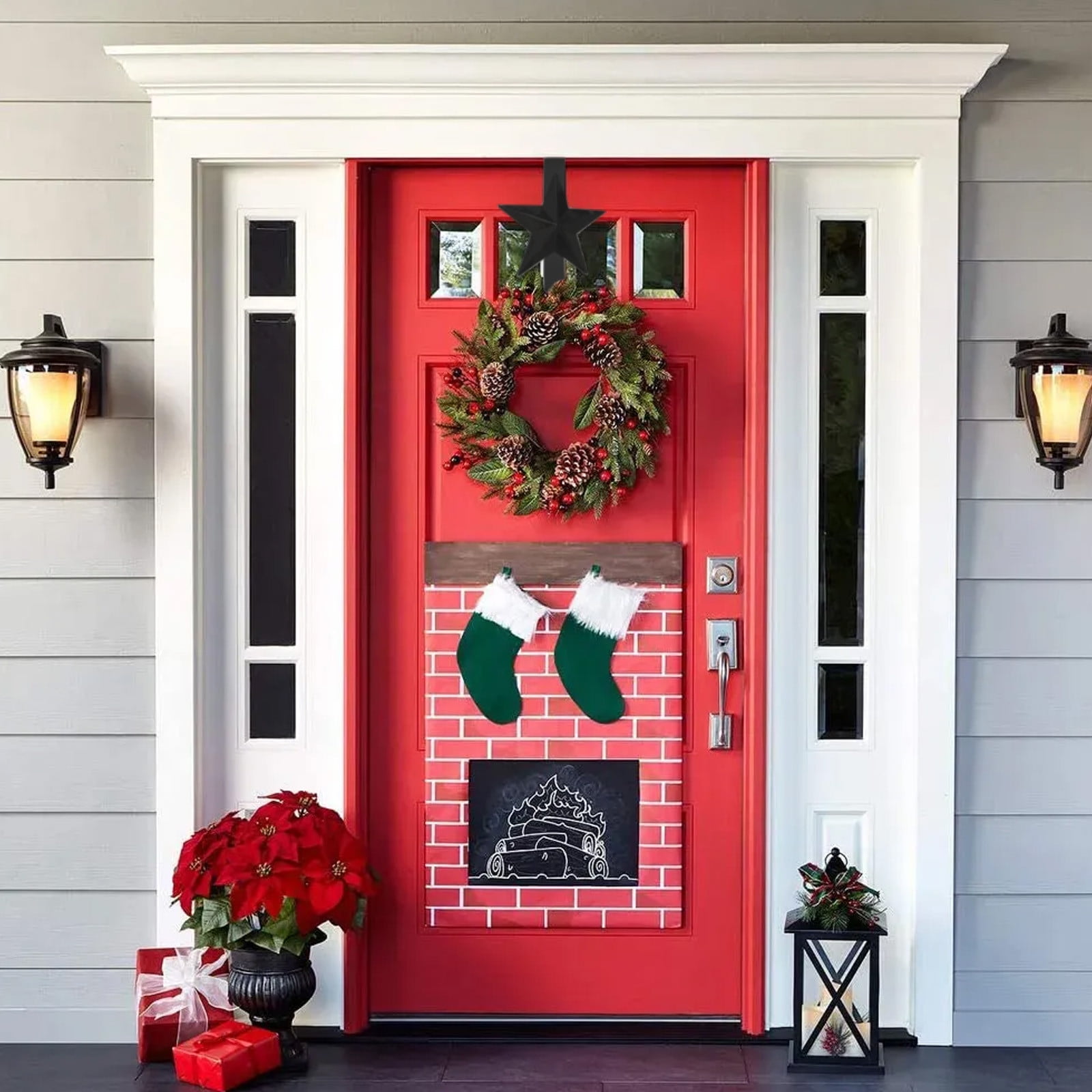 15 Inch Wreath Hanger for Front Door Decoration, Long Metal Halloween Christmas Wreath Decoration Hook, Over The Door Single Hook Door Hook for Hanging Clothes โ image 4