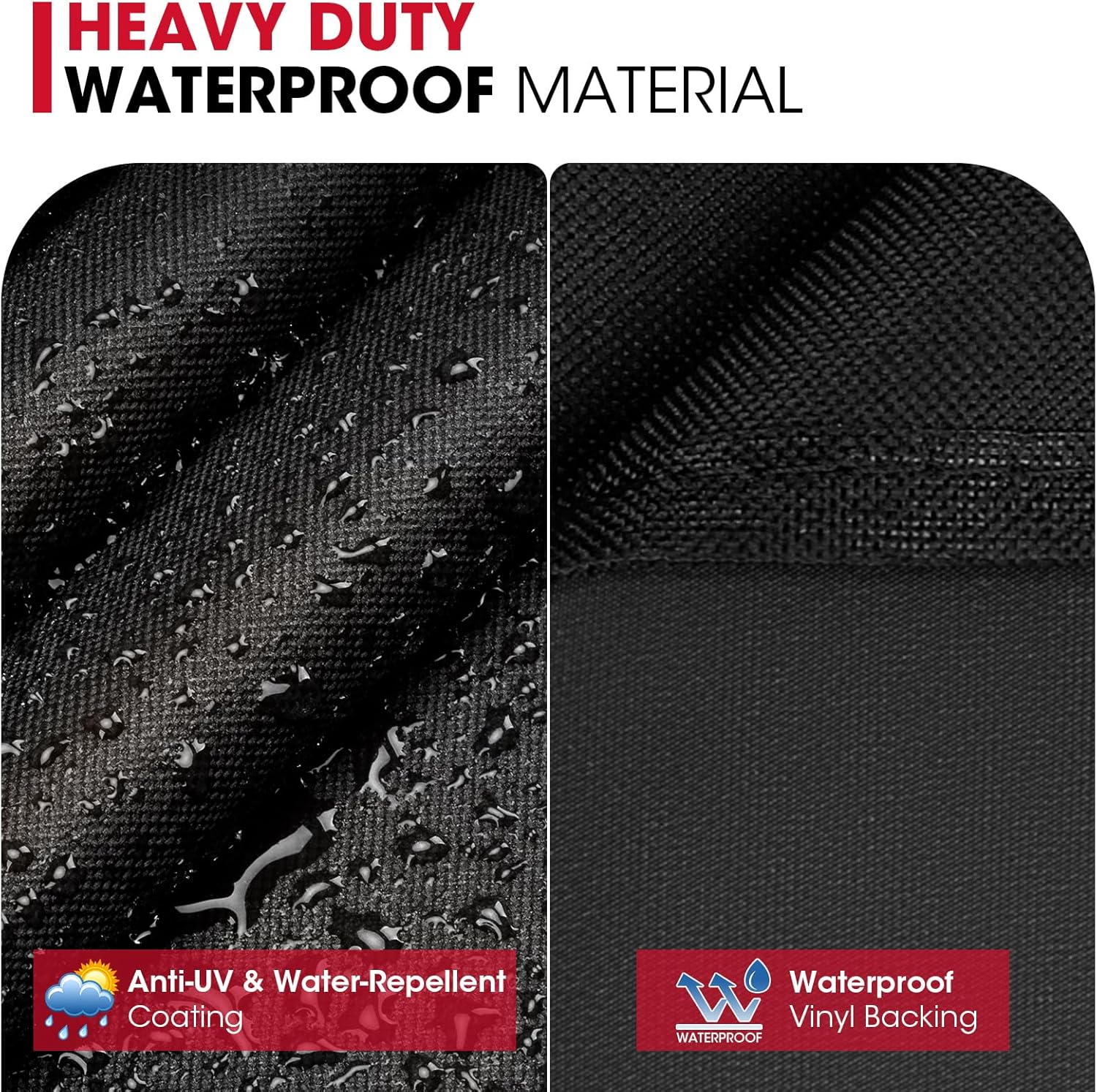 Outdoor Large Grill Cover 70 Inch, Heavy Duty Waterproof Gas Grill Cover for Outside, Fade Resistant Durable BBQ Protector, All Weather Protection for Backyard — image 3