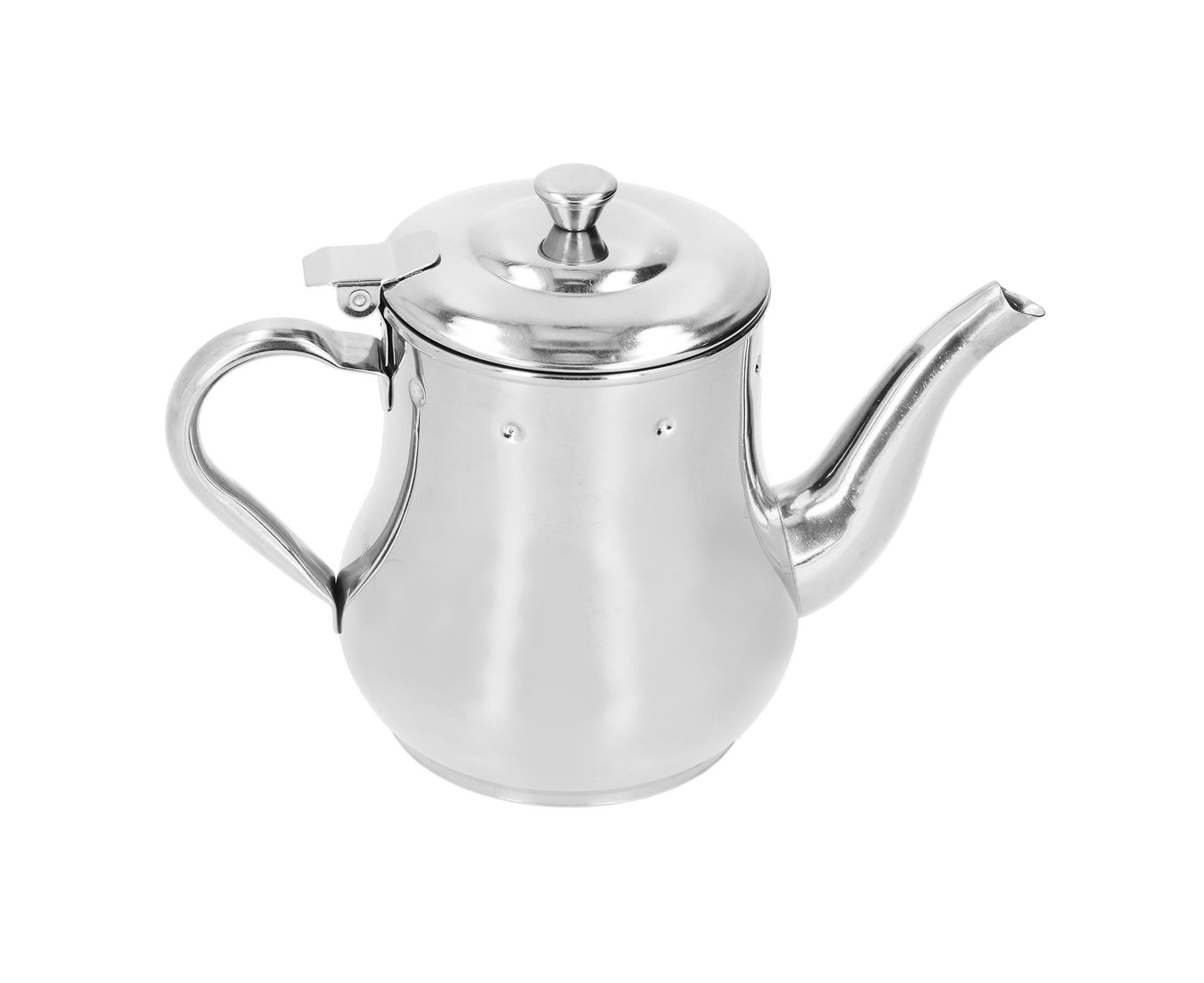 Stainless Steel Tea Pot with Filter, Rust-Proof, Durable Oil Strainer Pot for Hotels & Homes, 500ml, Natural Color โ image 6