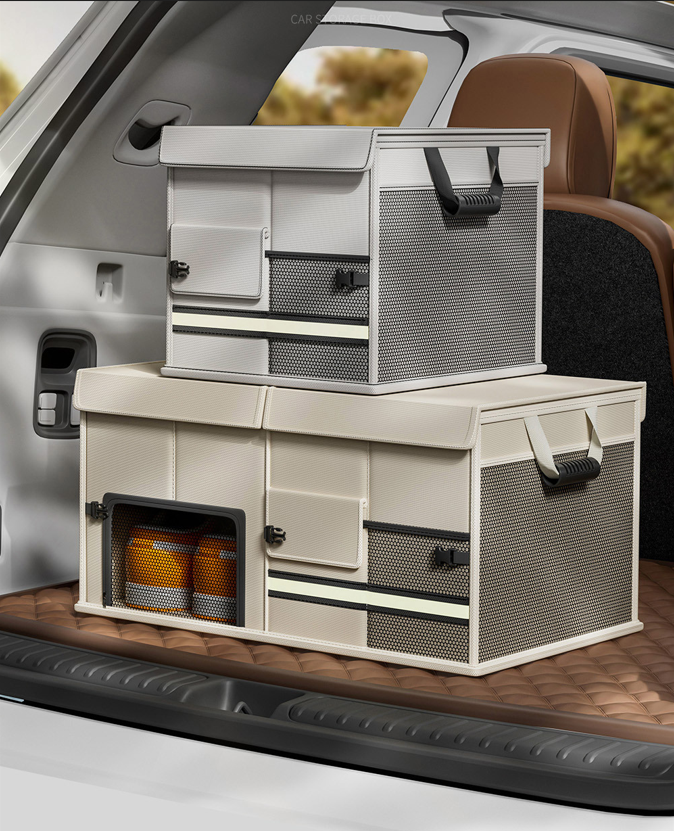 Foldable Car Trunk Organiser, 30L/60L Large Capacity Storage Box for Auto Boot, Multi-functional Cargo Container โ image 4