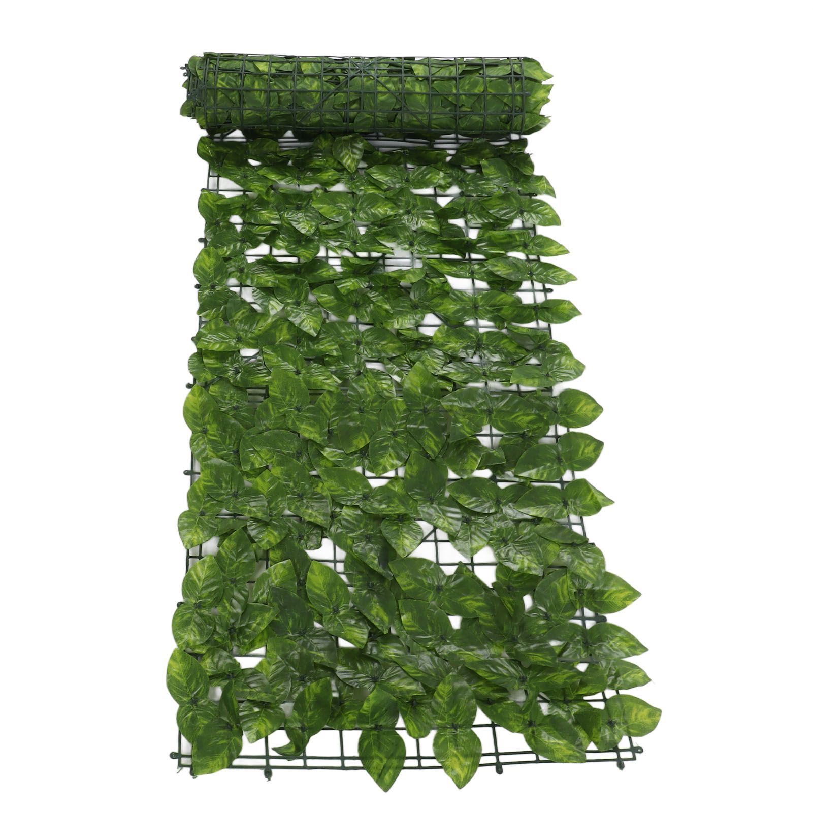 Faux Leaf Hedge Simulation Prevent Leaves Falling Off Decorative Artificial Fence Screen for Balcony Courtyard Color Printed Apple 0.5 × 3 Meters — image 5