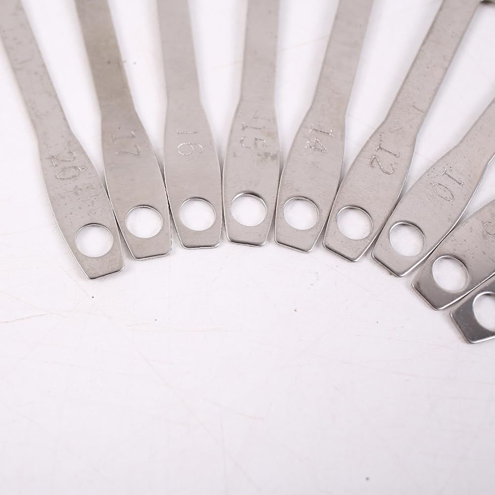 9 pcs Guitar Radius Gauge Set Stainless Steel T-shaped Guitar Builder Tool For Guitar Repair Bass Music Tool Kit Silver — image 2