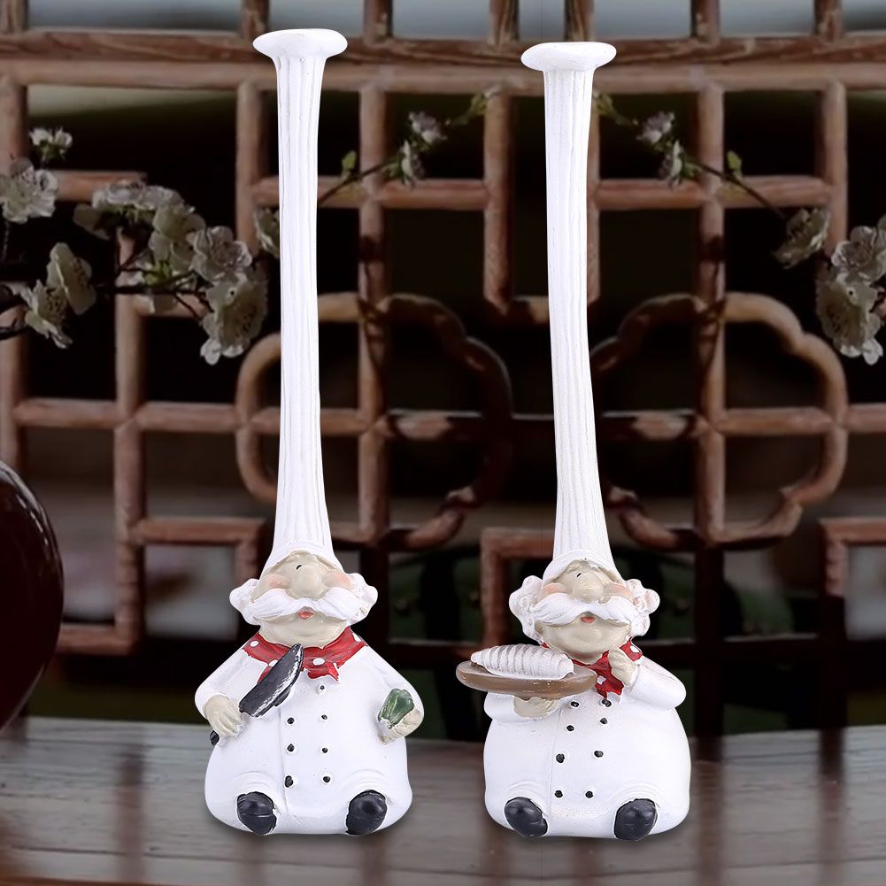 Creative Resin Kitchen Chef Figurine Decor House Restaurant Cafe Decorative Accessories Gift โ image 2