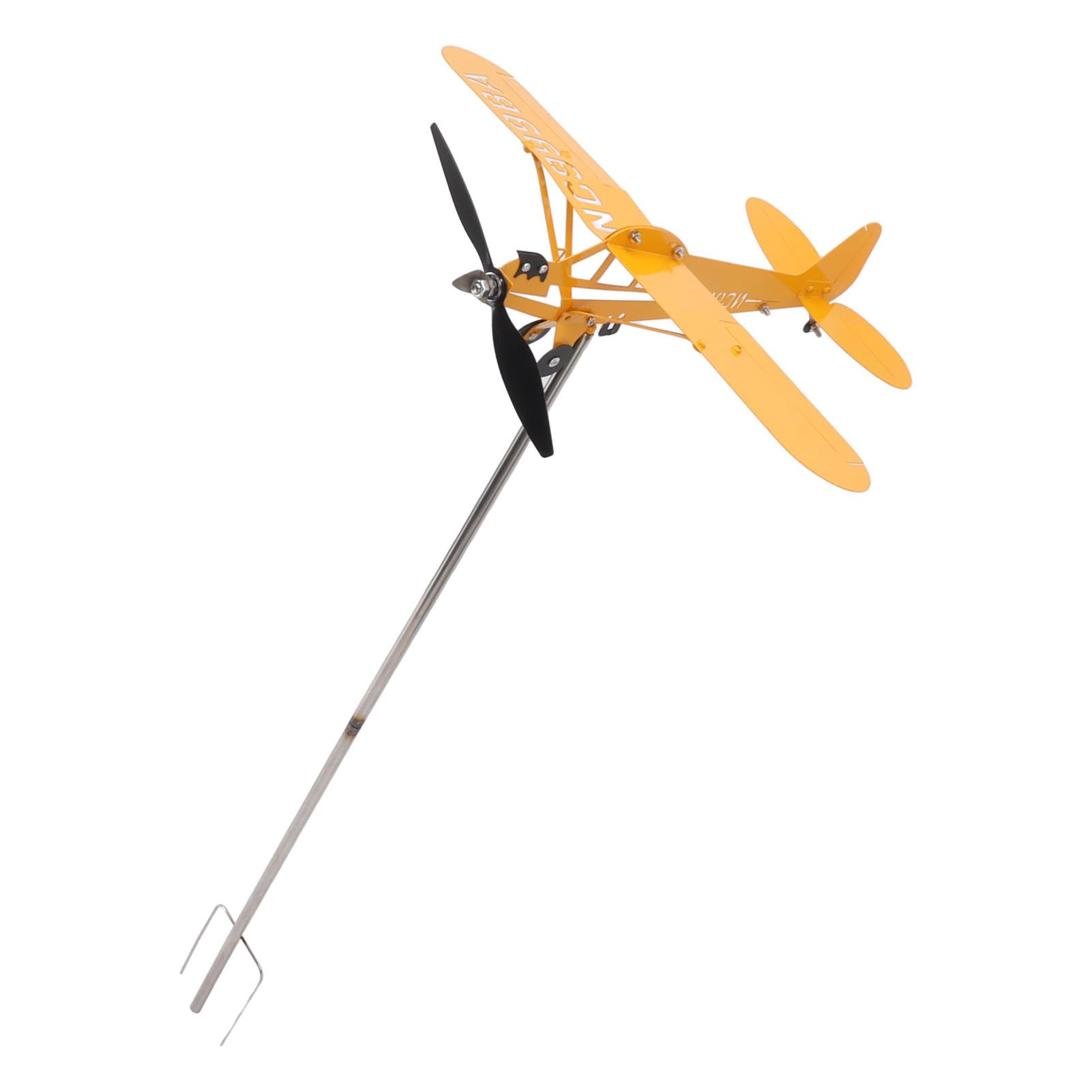 Piper J3 Cub Airplane Weathervane 3D Metal Airplane Weather Vane Outdoor Roof Wind Direction Indicator Garden Decor Large โ image 4