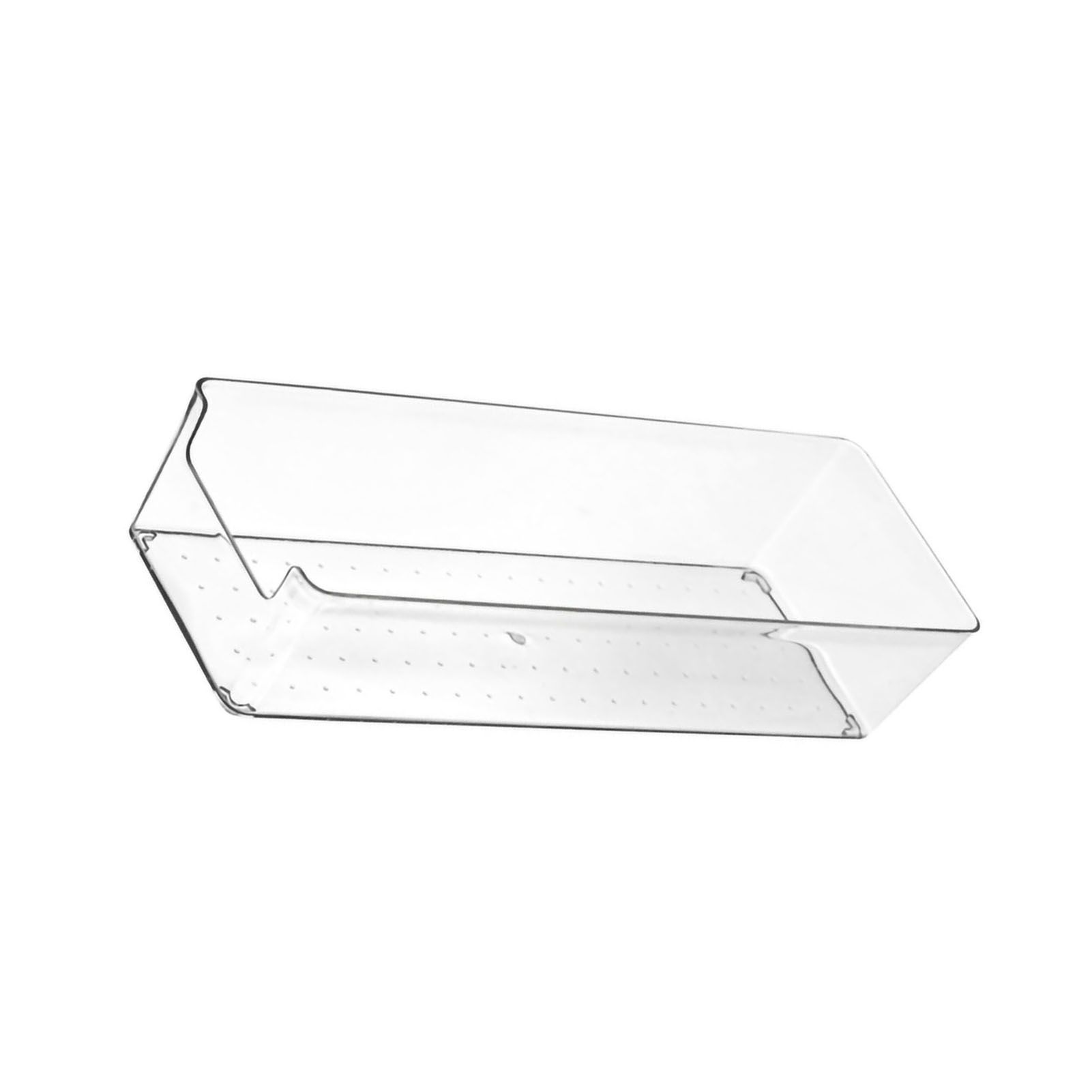 Drawer Storage Trays Durable Transparent Plastic Drawer Storage Divid Box for Kitchen Large Rectangle Box — image 2