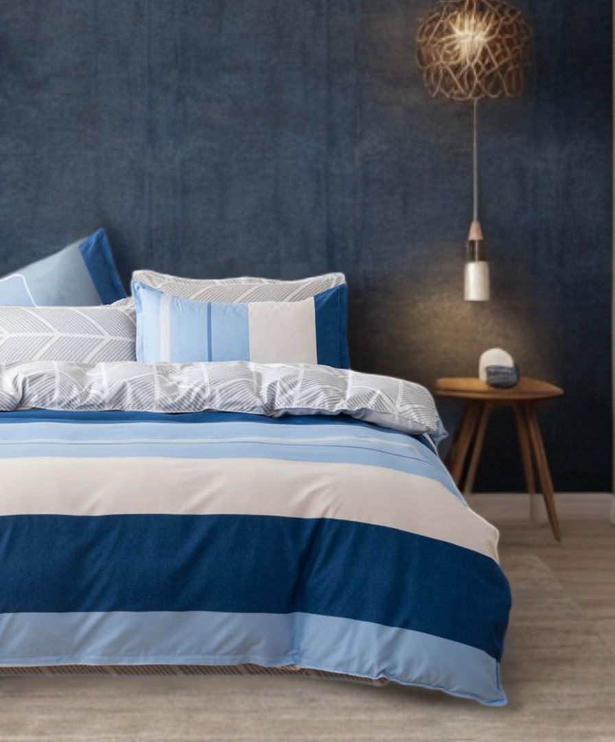 Mannix Striped Quilt Cover Set - Super King Size โ image 2