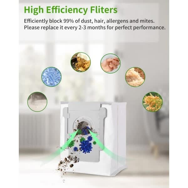 Vacuum Cleaner Bags Compatible with iRobot Roomba i7 i7+ i3 i3+ i4 i4+ i6, 10 Pack — image 3