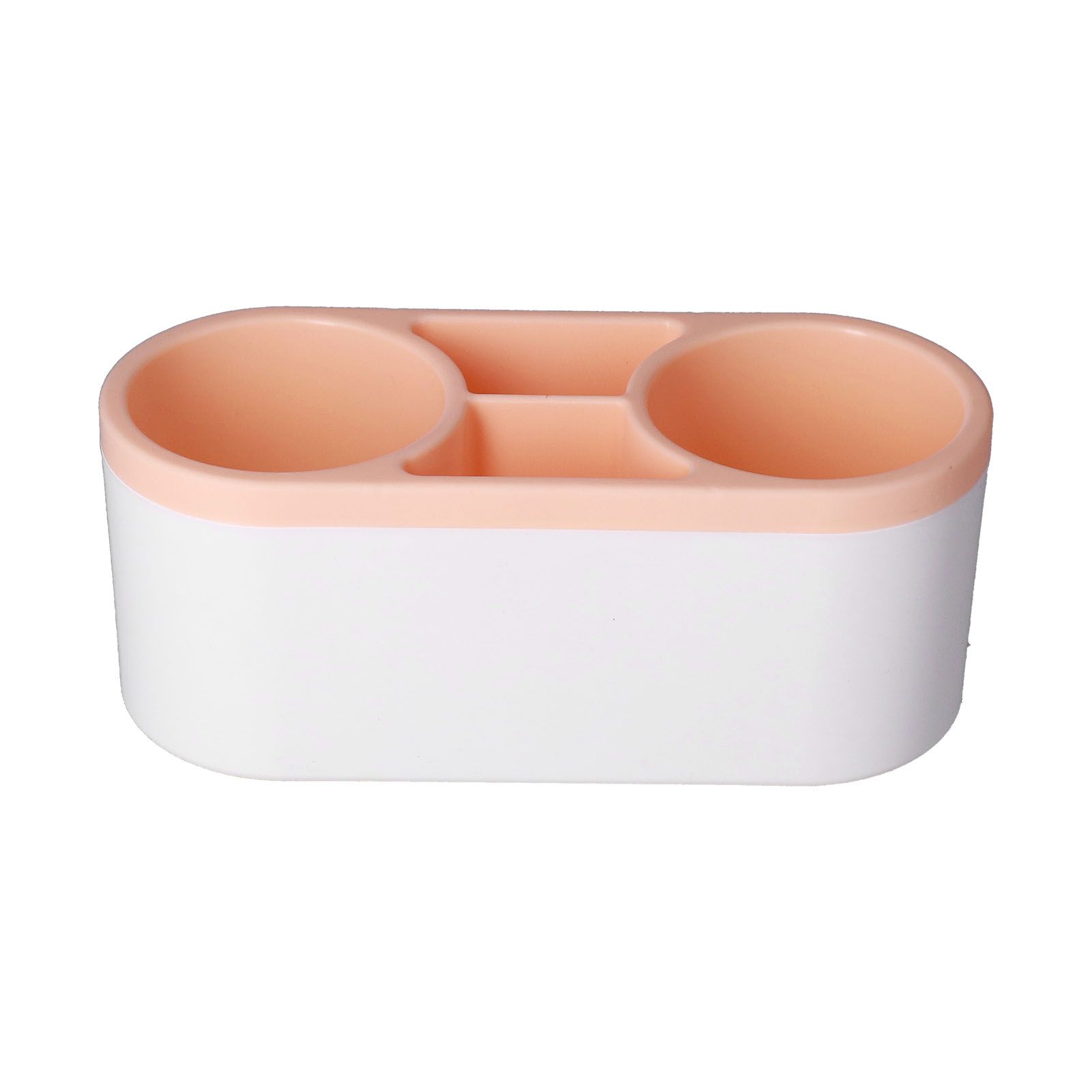 Hair Dryer Holder Wall Mounted Innovative Multifunctional Hair Tool Organizer with Stickers for Home Hotel BathroomOrange — image 2