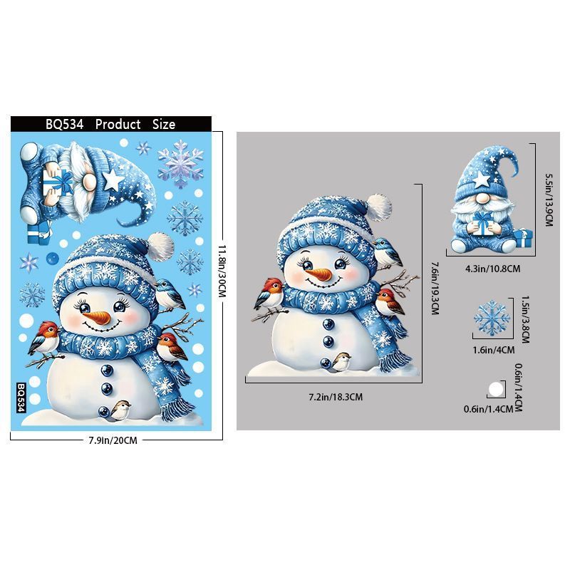 4 Styles Christmas Window Stickers Pack-04 — image 6