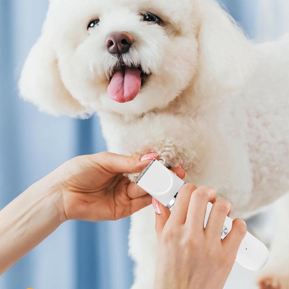 4-in-1 Dog Hair Clipper Dog Paw Trimmer Dog Grooming Kit White — image 2