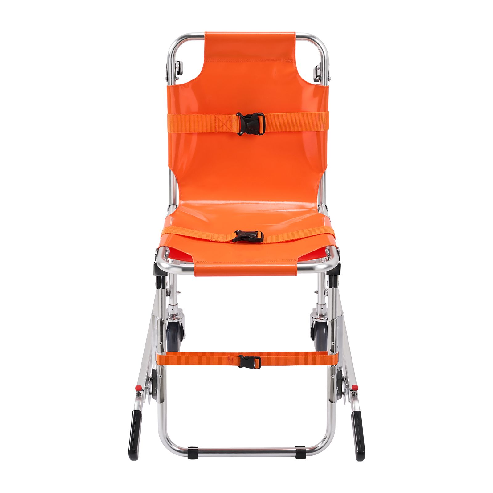 EMS Stair Chair, 159 kg Load Capacity, Foldable Aluminum Emergency Stair Climbing Wheelchair with 2 Wheels, Portable Stair Lift Chair Ambulance Firefighter