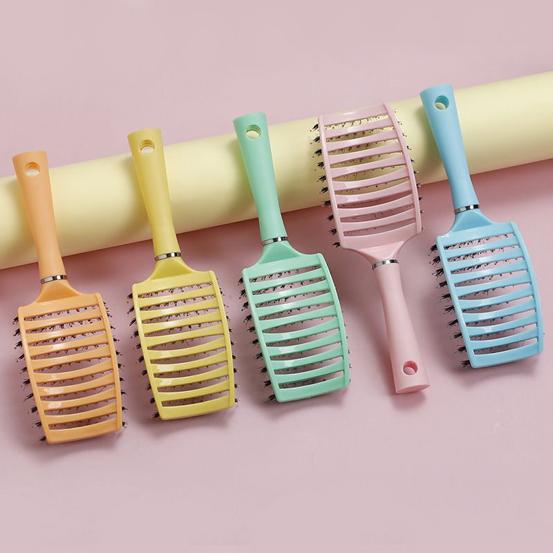 5pcs Hair Brush Magic Hair Comb Untangling Hair Comb Massage Comb Lady Hair Salon (Color: Blue with Hair-B) — image 2