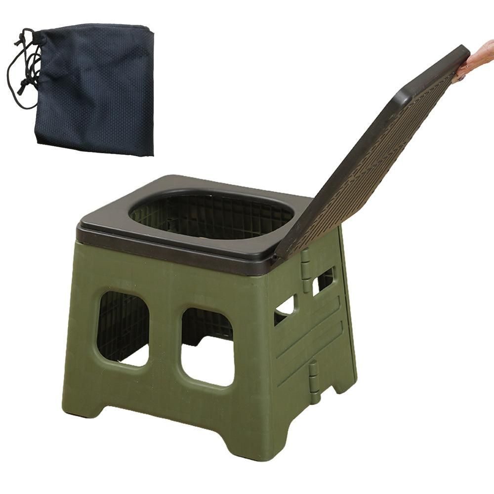 Portable Folding Toilet for Camping & Travel - Green β image 6