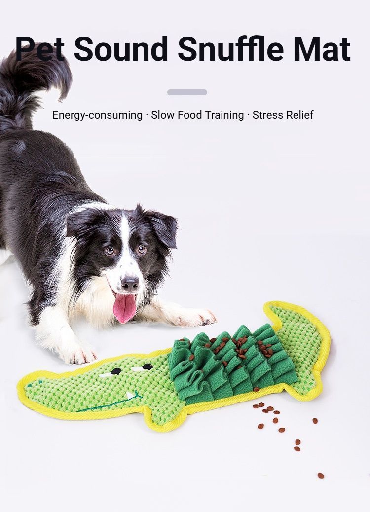 Dog Snuffle Mat for Foraging and Enrichment hamburger โ image 4