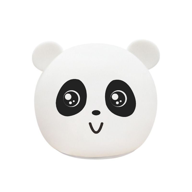 Children's Cute Animal Night Light, 7-Color Color Changing LED Night Light, Silicone Bear Baby Night Light