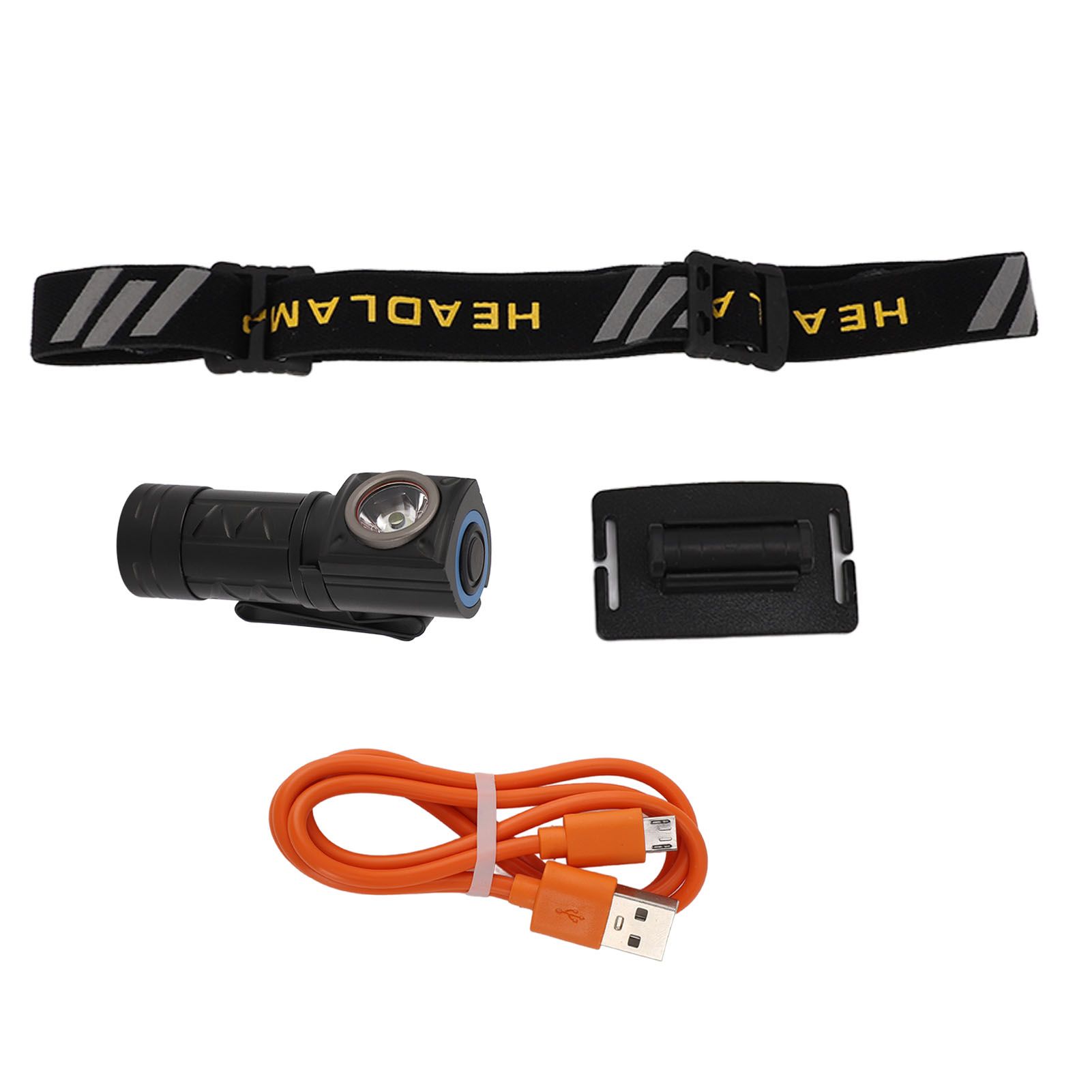 Outdoor Headlight Elastic Band Waterproof Highlight Mini Portable 550lm Headlamp Flashlight for Hiking Fishing White — image 2