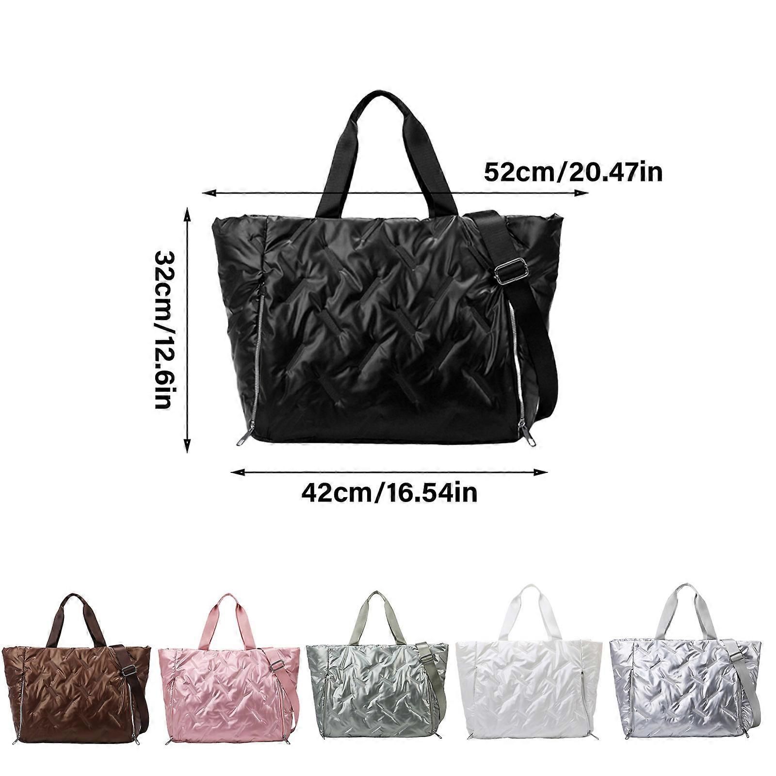 Large Gym Bag Polyester Sports Travel Bag - White โ image 3