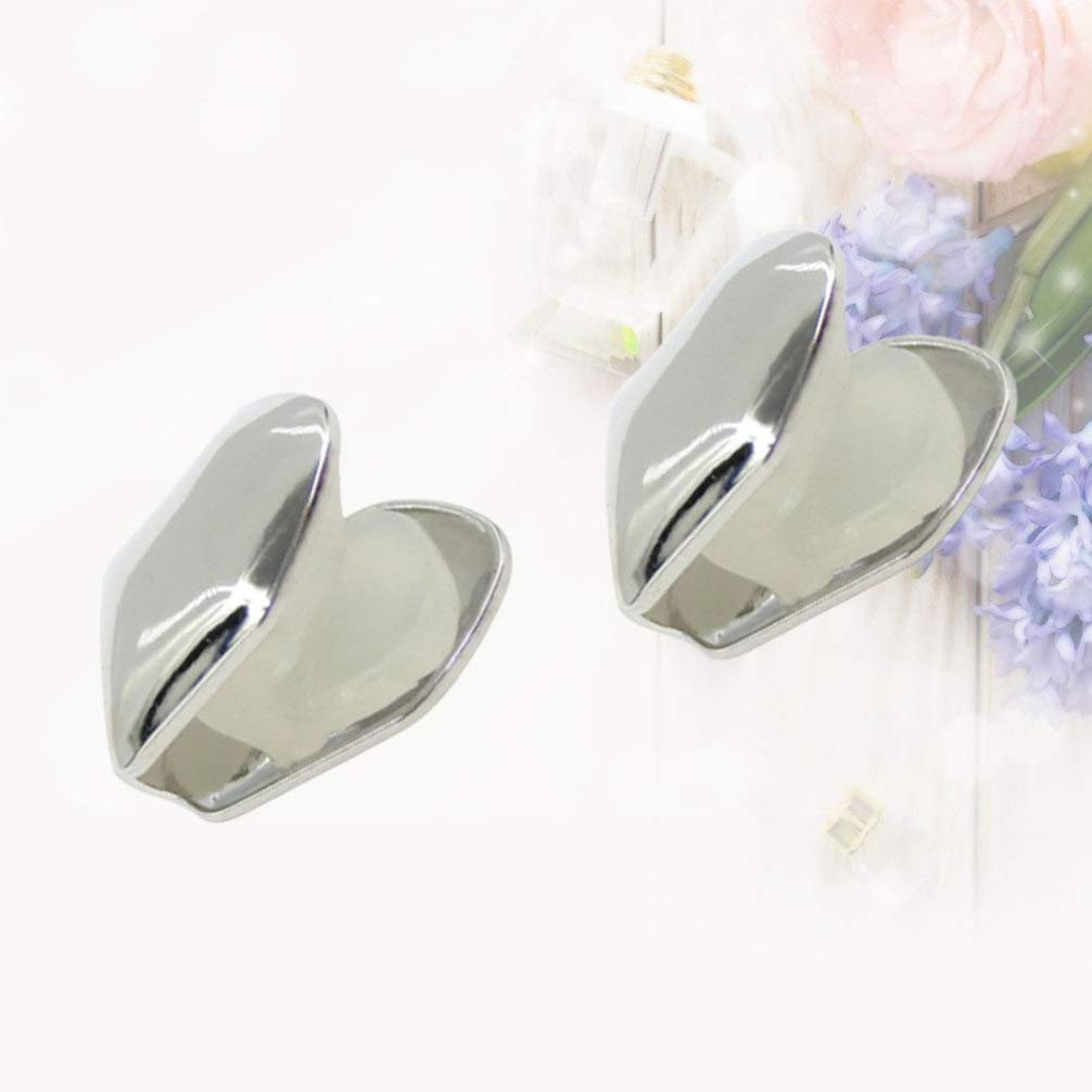 4pcs Silver Plated Small Single Tooth Cap Hip Hop Teeth Grill Decoration — image 3