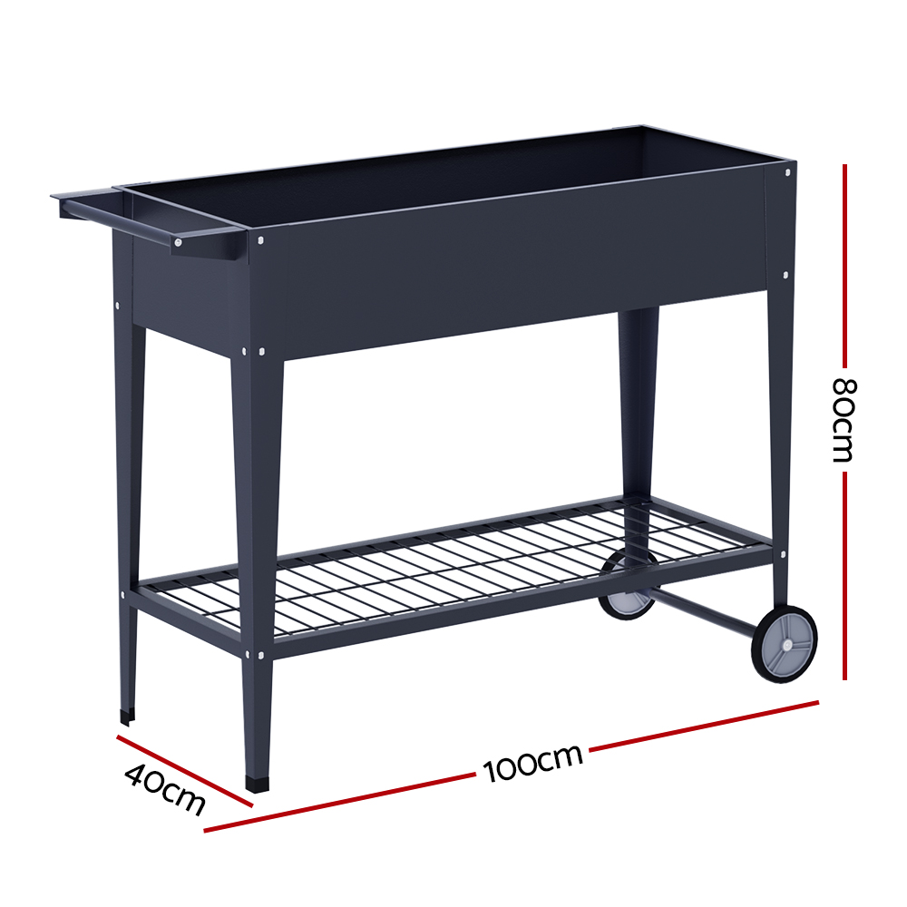 Green Fingers Garden Bed Elevated 100X40X80cm Planter Box Raised Container Herb — image 2