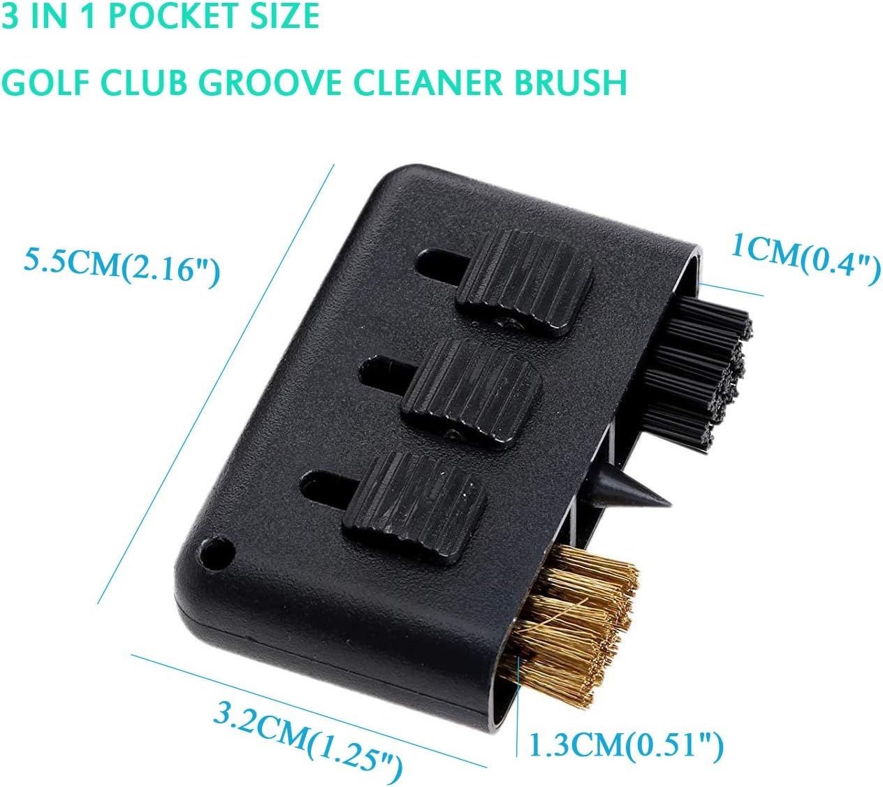 Golf Club Brush, 3 Pack 3 in 1 Retractable Multiple-use Golf Club Groove Cleaners โ image 3